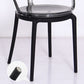 Contemporary Style Arm Chair Open Back Side Plastic Chair for Dining Room