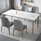 Contemporary Style 1/2/4/5/7 Pieces Dining Chairs Set Stone Rectangle Furniture
