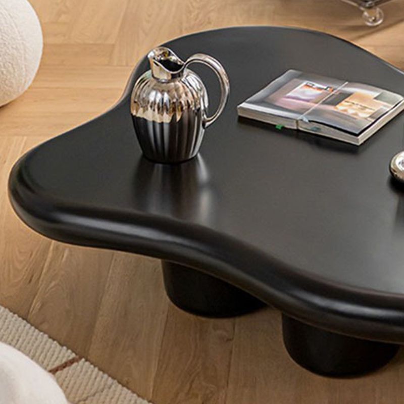 Scandinavian Free Form Coffee Table with 4 Wooden Legs 1 Piece