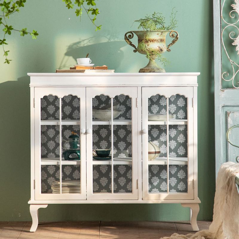 Mobile moderno per esposizioni in legno da 16 "W bianco mobile per la sala da pranzo