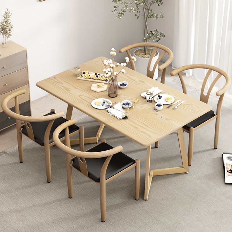 Contemporary Style Metal Chairs Fork Bone Back Arm Kitchen Dining Chair Set Clearhalo ' kitchen&dining_furn' 'Dining Chairs' 'Dining Tables & Seating' 'dining_chair' 'furn' 'furn_dining_chair' 'Furniture' 'furniture_dining_chair' 'Kitchen & Dining Furniture' 'kitchen' 1200x1200_a752778e-b167-4093-8057-adb5bec489c4