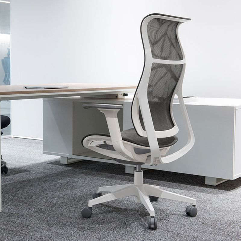 Modern High Back Swivel Chair Office Slide Desk Chair with Adjustable Arms Clearhalo 'furn' 'furn_office_chair' 'Furniture' 'Office Chairs' 'Office Furniture' 'office_chair' 1200x1200_a752c765-9ce6-497c-b6ed-8f8de706eedb