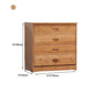 Modern Bamboo Storage Chest Dresser Bedroom Storage Chest with Drawers