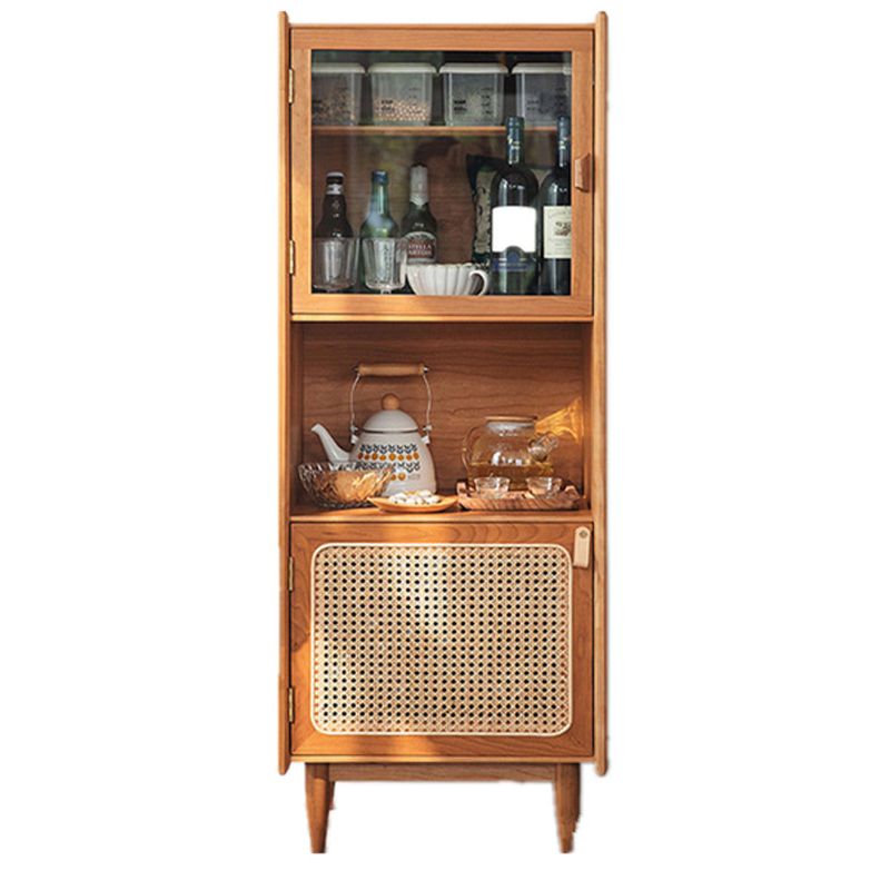 Scheda laterale in legno 51,5 "H moderna sideboard rettangolare della casa minimalista con porta