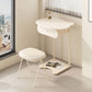 Wooden Vanity and Stool Contemporary Minimalist Dressing Table