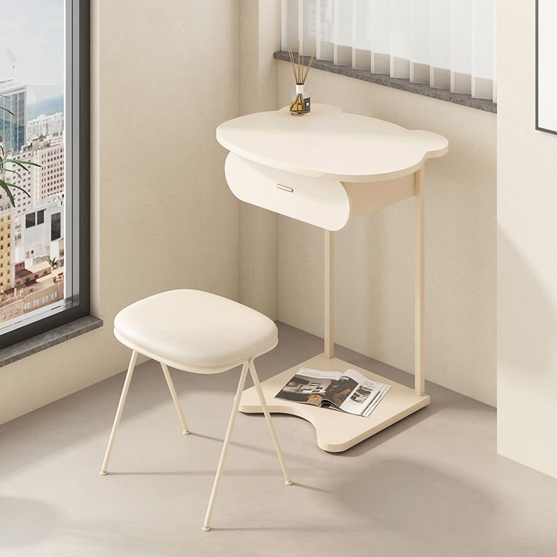 Wooden Vanity and Stool Contemporary Minimalist Dressing Table