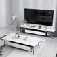 16" W TV Media Stand Modern Open Shelving TV Stand Console with Drawers