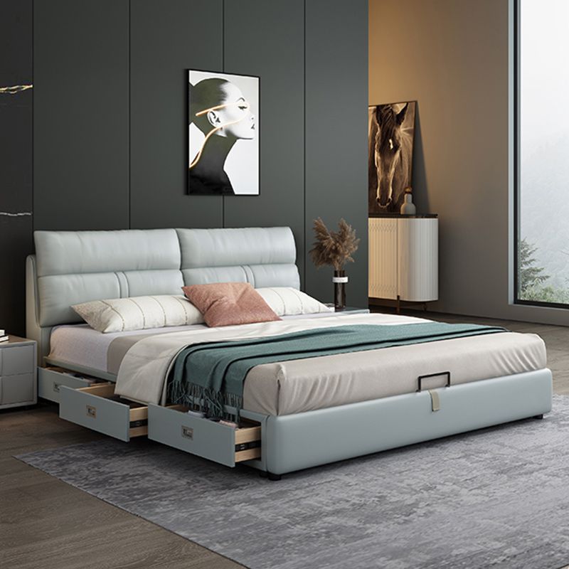 Mattress Included Platform Bed Frame Upholstered Headboard Platform Bed Clearhalo 'Bedroom Furniture' 'Beds' 'furn' 'furn_beds' 'Furniture' 1200x1200_a75de628-467e-43c3-8c9e-1f4464943f3f