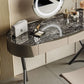 Glam Dressing Table Lighted Mirror 2-Drawer Bedroom Make-up Vanity