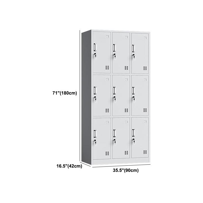 Contemporary Style Metal Wardrobe White Colour Wardrobe Closet for Home Clearhalo 'Armoires & Wardrobes' 'armoires_wardrobes' 'Bedroom Furniture' 'furn' 'furn_armoires_wardrobes' 'Furniture' 1200x1200_a75ed237-1b8d-4bca-95f9-07f1e32b4be7