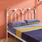 49.21" Modernism Metal Bed with Headboard Low Profile Standard Bed Clearhalo 'Bedroom Furniture' 'Beds' 'furn' 'furn_beds' 'Furniture' 1200x1200_a7608956-b82d-4888-8e83-08b1bacd9183