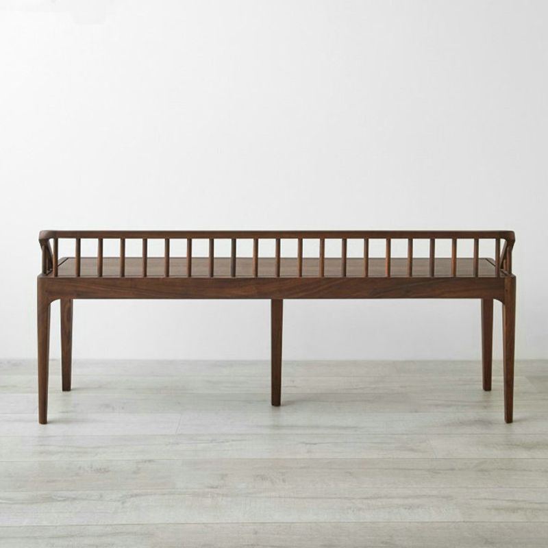 Banc de bois de cendre contemporain banc de sièges intérieurs avec 4 jambes