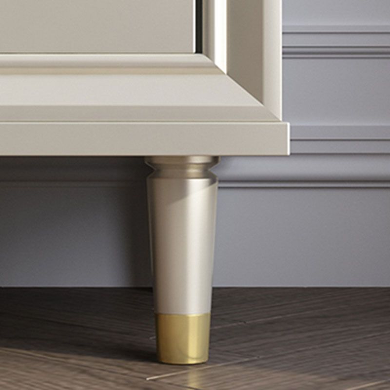 Comportador doble horizontal horizontal tocador de almacenamiento de madera de cerezo para dormitorio