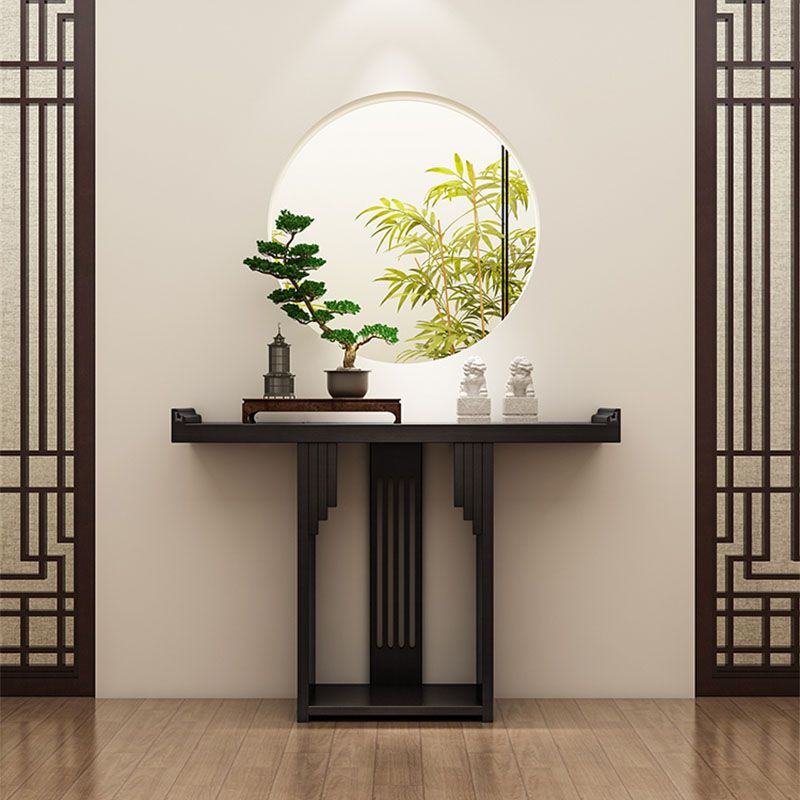 Tavolo della console del rettangolo di pino Mid-secolo moderno da 12 "W tavolo accento per Hall