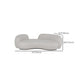 Hedendaagse Tuxedo Arm Sofa Fabric Sofa in witte, strakke rug gebogen bank