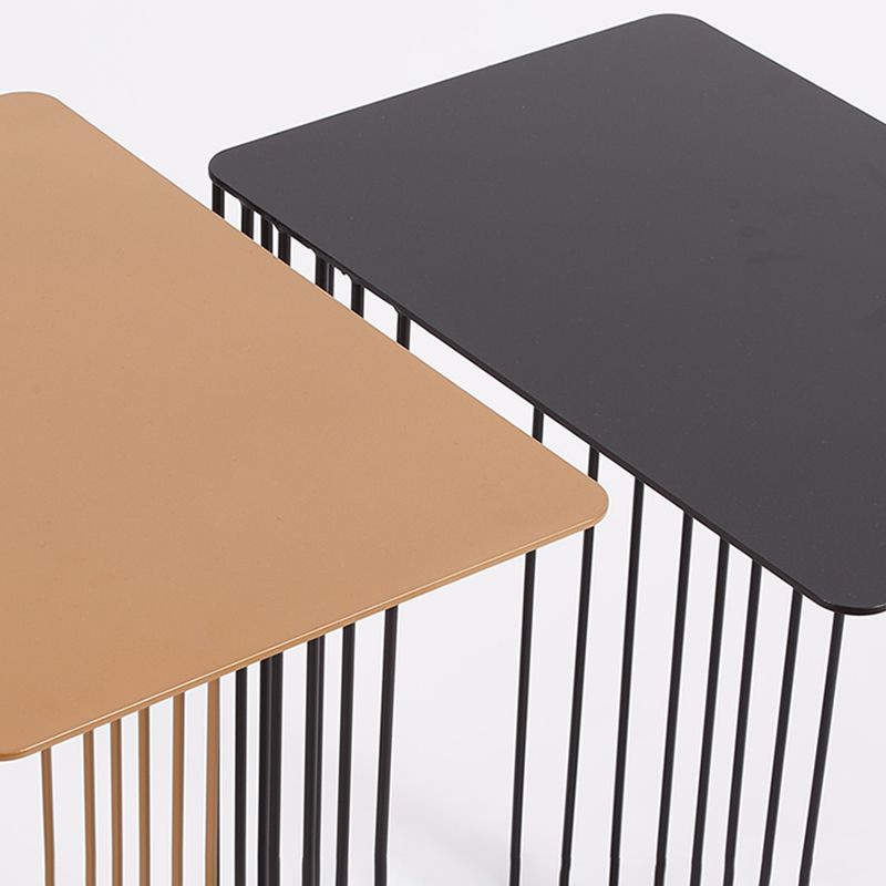 Mid-Century Rectangular Side Table Metal C Side Table, 23.23" Tall Clearhalo 'Coffee & Accent Tables' 'End & Side Tables' 'end_side_tables' 'furn' 'furn_end_side_tables' 'Furniture' 'Living Room Furniture' 1200x1200_a764f3d0-693e-4fef-9fd6-5b55af32555d