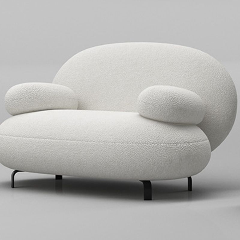 29.52" Wide Contemporary Sofa Recessed Arm Sofa for Living Room