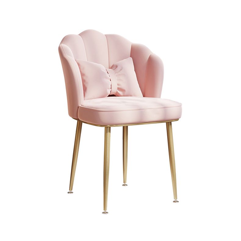 Scandinavian Bedroom Upholstered Arm Chair Matte Finish Solid Back Dining Chair Clearhalo ' kitchen&dining_furn' 'Dining Chairs' 'Dining Tables & Seating' 'dining_chair' 'furn' 'furn_dining_chair' 'Furniture' 'furniture_dining_chair' 'Kitchen & Dining Furniture' 'kitchen' 1200x1200_a7674226-a7ca-4828-915e-b9386e619f7e