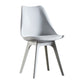 Modern Plastic Chair 33"H Acrylic Solid Back Dining Chair for Restaurant Clearhalo ' kitchen&dining_furn' 'Dining Chairs' 'Dining Tables & Seating' 'dining_chair' 'Furniture' 'furniture_dining_chair' 'Kitchen & Dining Furniture' 'kitchen' 1200x1200_a767cf56-cda1-4598-9031-6d27bc035f74