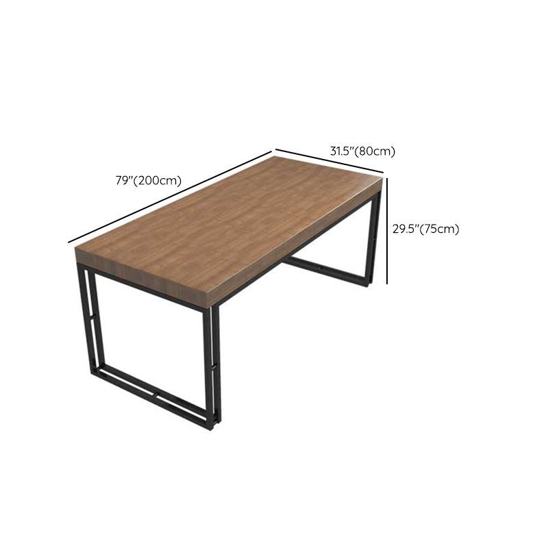 Pine Solid Wood Dining Table Industrial Rectangle Dining Table for Dining Room