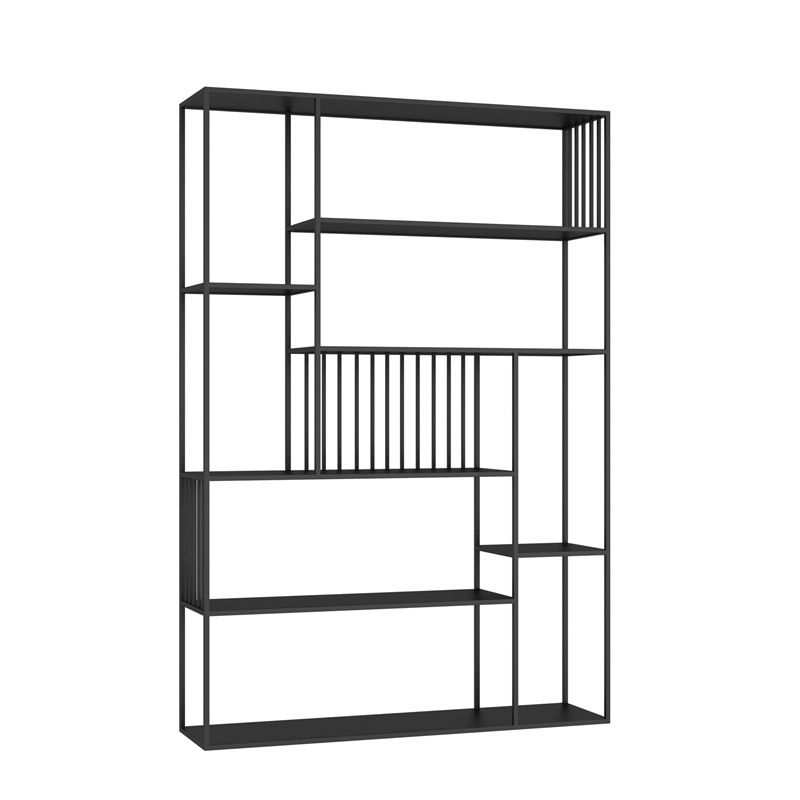 Contemporary Metal Bookshelf Etagere Shelf Bookcase for Study Room 11.8" W Clearhalo 'Bookcases' 'furn' 'furn_bookcases' 'Furniture' 'Office Furniture' 1200x1200_a76a8652-3392-4213-95da-cf4c376c3baf