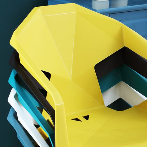 Modern Indoor Dining Arm Chairs Stackable Home Plastic Dining Armchair Clearhalo ' kitchen&dining_furn' 'Dining Chairs' 'Dining Tables & Seating' 'dining_chair' 'furn' 'furn_dining_chair' 'Furniture' 'furniture_dining_chair' 'Kitchen & Dining Furniture' 'kitchen' 1200x1200_a7700e59-494d-4043-bb3b-9b46d65c564e