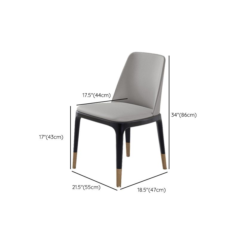 Industrial Dining Accent Chair Upholstered Indoor Chair in Gray Clearhalo 'Dining Chairs' 'Dining Tables & Seating' 'dining_chair' 'furn' 'furn_dining_chair' 'Furniture' 'Kitchen & Dining Furniture' 1200x1200_a77034b3-a739-4b89-b95f-2b9201d2b3df