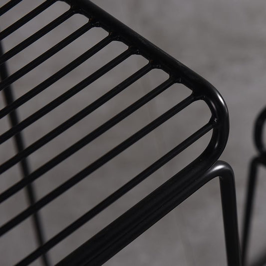 Industrial Armless Low Back Stool Steel Bar Height Stool for Bristol