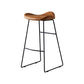 Leather Counter Stool Modern Backless Footrest Saddle Seat Bar Stool for Bar Clearhalo 'Bar Furniture' 'Bar Stools' 'bar_stools' 'furn' 'furn_bar_stools' 'furniture_bar_stools' 'Kitchen & Dining Furniture' 'kitchen&dining_furn' 'kitchen' 'kitchen_furn' Furniture' 1200x1200_a7734f92-0413-4e08-ac29-a6112dd3c369