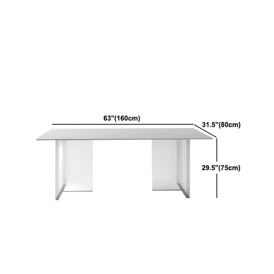 Modern Sintered Stone Dining Table Set 1/2/3/5/6 Pieces Dining Set for Home Use Clearhalo 'Dining Room Sets' 'Dining Tables & Seating' 'dining_room_set' 'furn' 'furn_dining_room_set' 'Furniture' 'furniture_dining_room_set' 'Kitchen & Dining Furniture' 1200x1200_a774364e-3435-42ea-a44e-4050ceded4c2