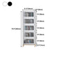 11.81"W Bookcase Glam Style Shelf Bookcase for Home and Office with Door Clearhalo 'Bookcases' 'furn' 'furn_bookcases' 'Furniture' 'furniture_bookcases' 'kitchen' 'kitchen_bookcases' 'Living Room Furniture' 'Office Furniture' 1200x1200_a774c0ab-764e-40e0-933c-8d3e733e4673