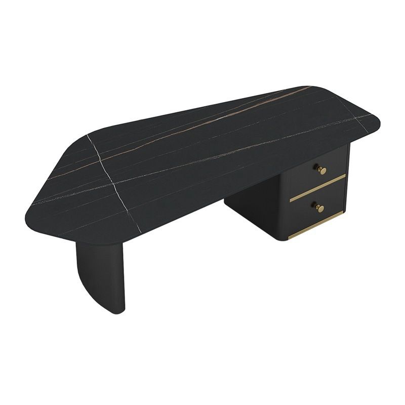 2 - Drawer Irregular Slate Coffee Table 15.7" H 1 Single Coffee Cocktail Table Clearhalo 'Coffee & Accent Tables' 'Coffee Tables' 'coffee_tables' 'furn' 'furn_coffee_tables' 'Furniture' 'Living Room Furniture' 1200x1200_a776bc2b-a314-45db-84ff-5887d38d19f2