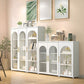 Scandinavian 13.77" Wide 1-door Metal  Accent Cabinet in White