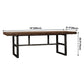 Metal Industrial Rectangular Dining Table Solid Wood Table with Trestle Clearhalo ' dining_table' 'Dining Tables & Seating' 'Dining Tables' 'furn' 'furn_dining_table' 'Furniture' 'furniture_dining_table' 'Kitchen & Dining Furniture' 'kitchen&dining_furn' 'kitchen' 'kitchen_dining_table' 1200x1200_a778551b-2b2a-46a0-a21f-ccfba42bdd1e