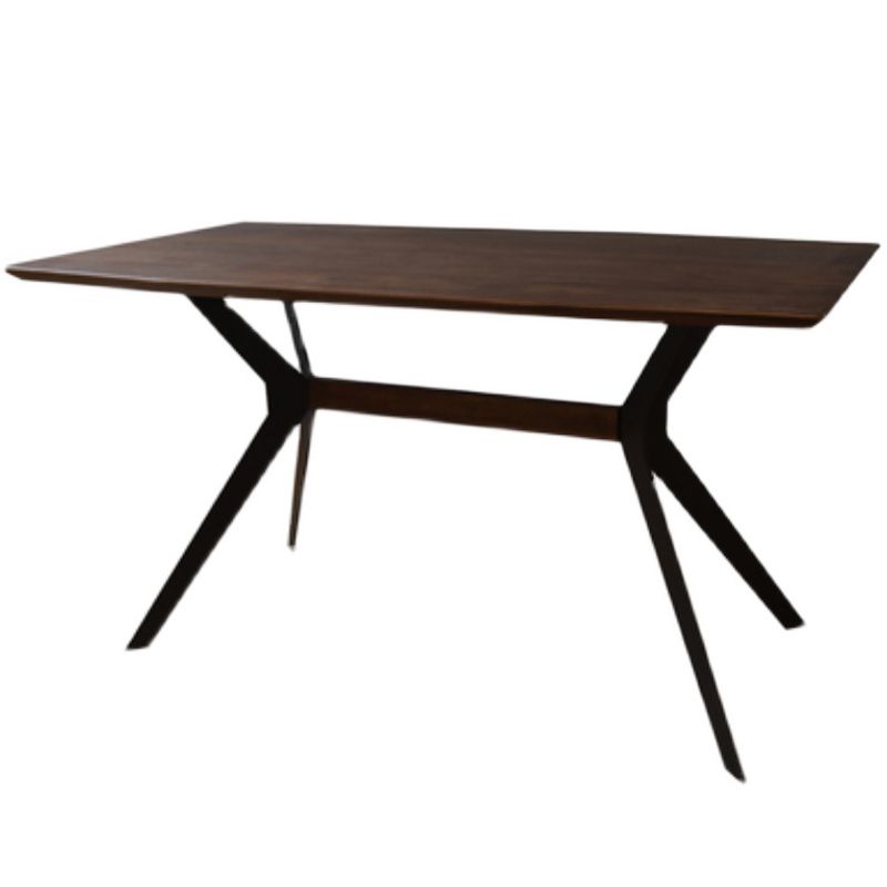 Industrial Style Solid Wood Dining Table Rectangle Table with Black Frame for Home Use Clearhalo ' dining_table' 'Dining Tables & Seating' 'Dining Tables' 'furn' 'furn_dining_table' 'Furniture' 'furniture_dining_table' 'Kitchen & Dining Furniture' 'kitchen&dining_furn' 'kitchen' 'kitchen_dining_table' 1200x1200_a778c4f0-547c-4d30-a955-38c9b6ffb172