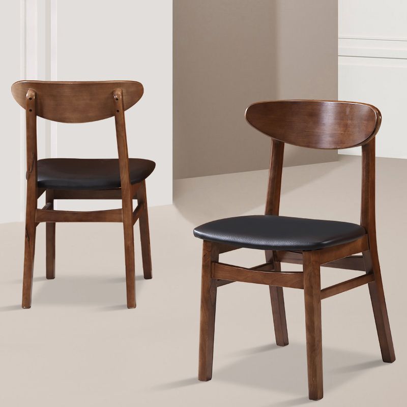 Contemporary Dining Chair 16.5'' Wide Open Side Chair with 4 Wood Legs for Home Use Clearhalo ' kitchen&dining_furn' 'Dining Chairs' 'Dining Tables & Seating' 'dining_chair' 'furn' 'furn_dining_chair' 'Furniture' 'furniture_dining_chair' 'Kitchen & Dining Furniture' 'kitchen' 1200x1200_a7797ed4-1e95-405b-8356-3cb2648412d4