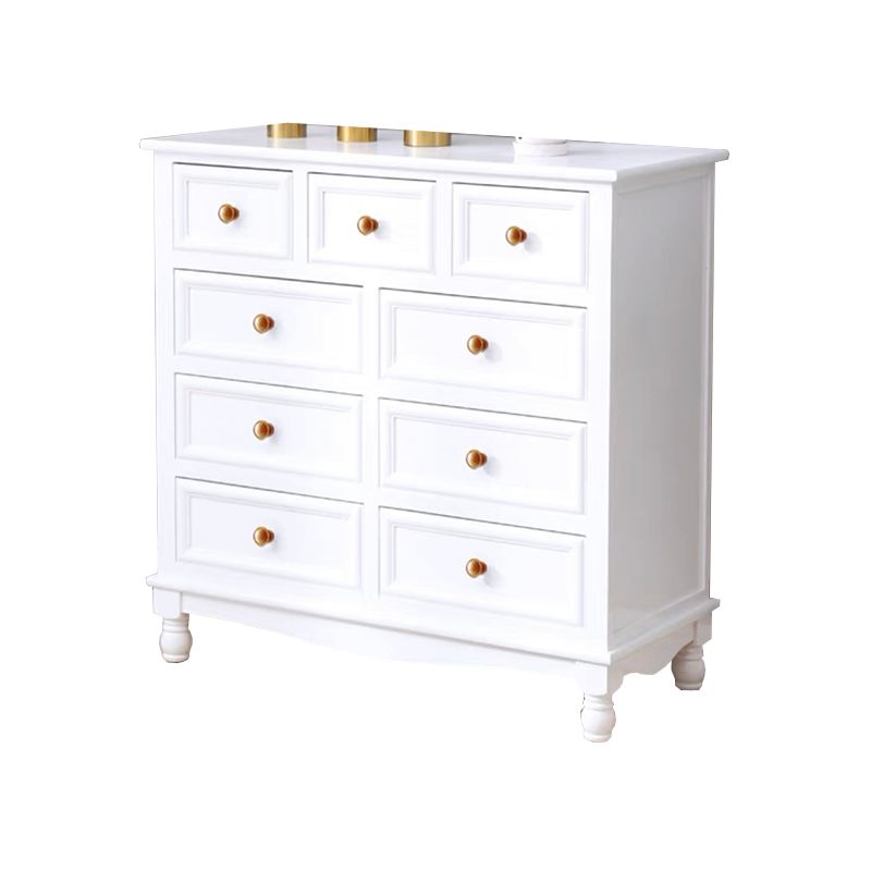 引き出しの長方形のアクセントチェストを備えた現代のチェストノブソリッドウッド