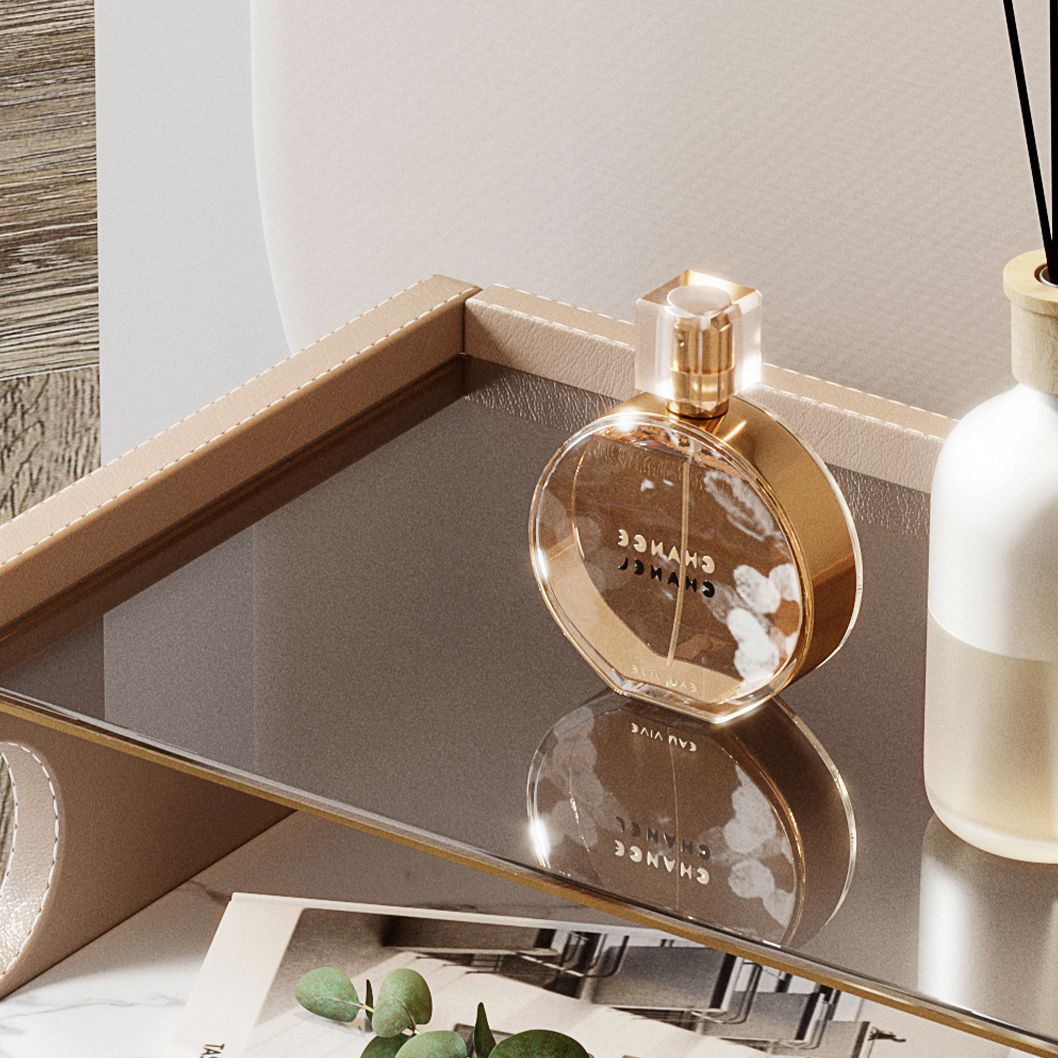 Nightand en faux cuir contemporain 21,65 "Tall 2 - Tiroir de nuit