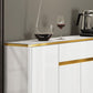 Artificial Wood Sideboard Modern Buffet Server Cabinet with Storage for Living Room