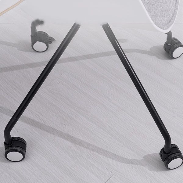 Modern Swivel Solid Back Arm Chair Plastic Matte Finish Dining Chair Clearhalo ' kitchen&dining_furn' 'Dining Chairs' 'Dining Tables & Seating' 'dining_chair' 'furn' 'furn_dining_chair' 'Furniture' 'furniture_dining_chair' 'Kitchen & Dining Furniture' 'kitchen' 1200x1200_a77c2c4d-6aee-4fc8-acab-4361f19acb63