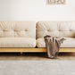 Solid Wood Tufted Settee Flared Arm Beige Cushions Sofa -39.4" H Clearhalo 'furn' 'furn_sofas' 'Furniture' 'Living Room Furniture' 'Sofa' 'sofas' 1200x1200_a77ce620-2054-4b60-bdd8-ae25a52b4bff