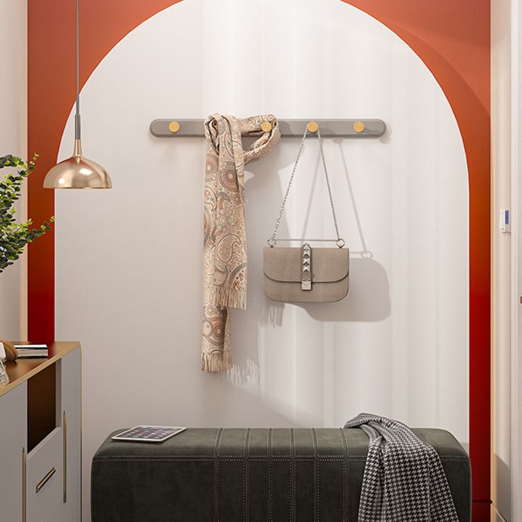 Kit de entrada de madera de estilo moderno de stand montada con ganchos de madera