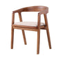 Contemporary Upholstered Arm Chair Home Rubberwood Dining Chair Clearhalo 'Dining Chairs' 'Dining Tables & Seating' 'dining_chair' 'furn' 'furn_dining_chair' 'Furniture' 'Kitchen & Dining Furniture' 1200x1200_a781b707-4318-40c3-8f97-ba9959581a99