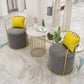 Glam Velvet Dining Room Chair Metal Dining Side Armless Chair for Restaurant Use