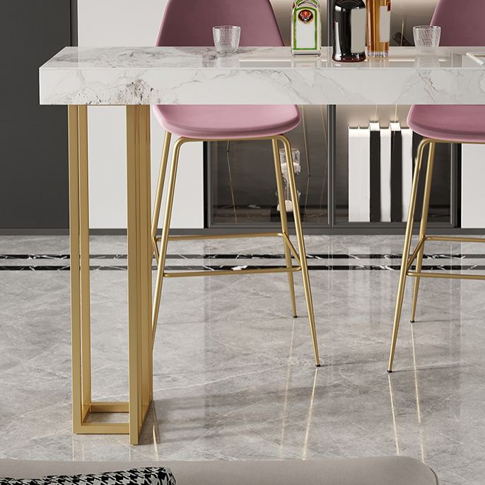 Gesinterde stenen bistro-bartafel Rechthoekige bartafel voor woonkamer