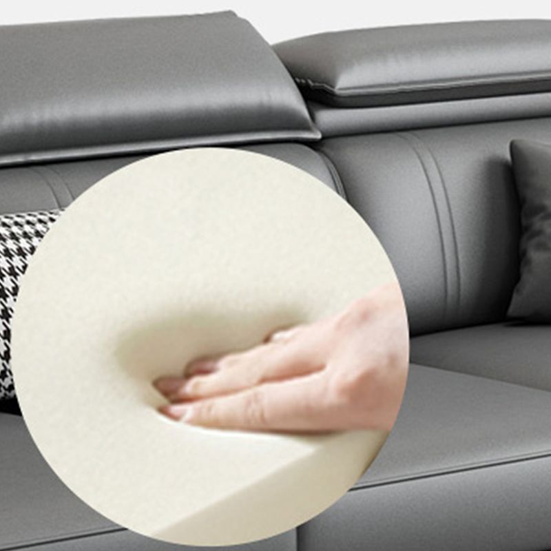 静止フェイクレザーリビングルーム座席埋没腕クッションノルディックソファ