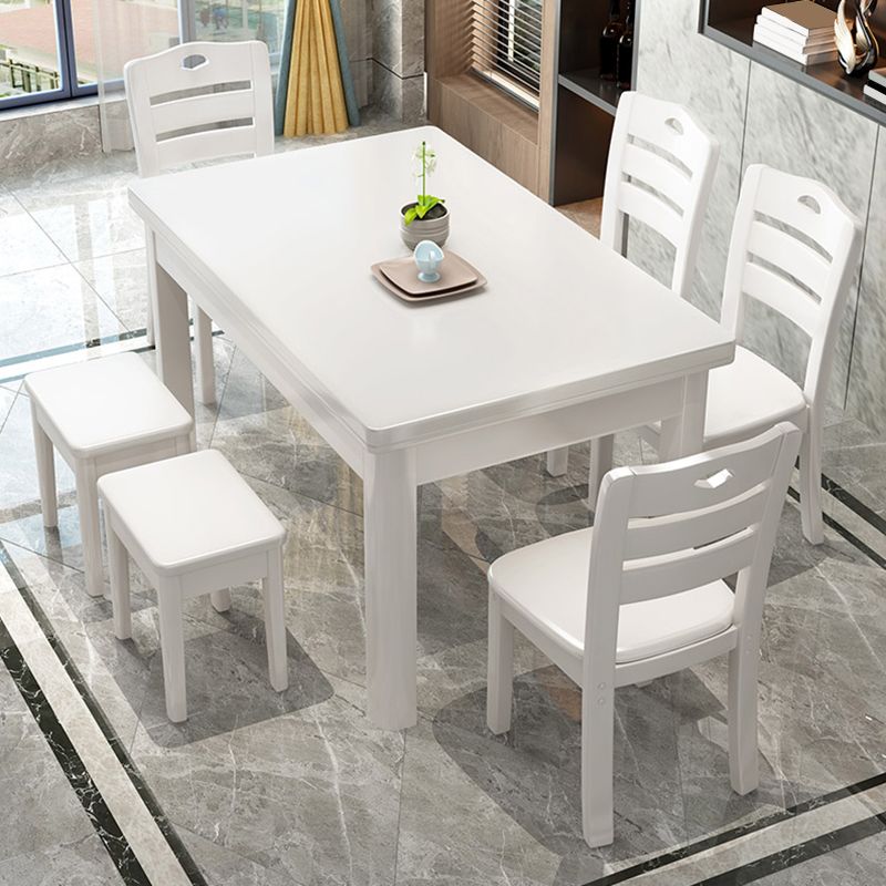 Simplicity Style Dinette Table Solid Wood Rectangle Dinner Table for Dining Room Clearhalo 'Dining Tables & Seating' 'Dining Tables' 'dining_table' 'furn' 'furn_dining_table' 'Furniture' 'Kitchen & Dining Furniture' 1200x1200_a7854386-2d0b-402b-8bf0-6f3e116ad4eb
