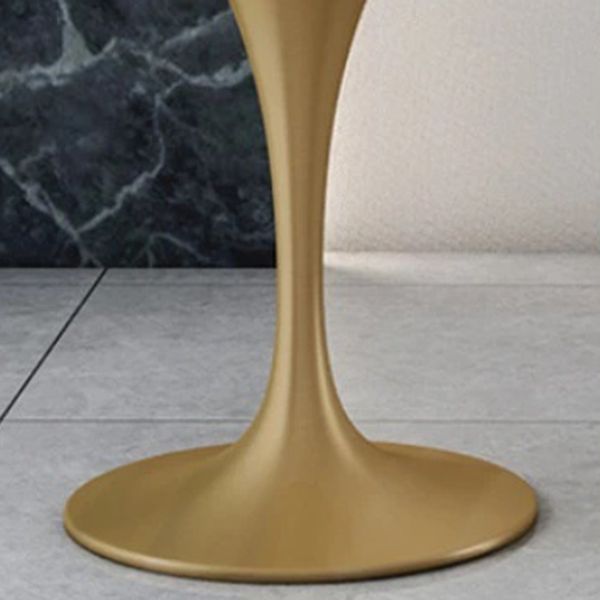 Pièces modernes 1/2/4/5 Pièces à manger Table à manger en pierre ronde pour balcon