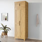 Light Wood Finish Wardrobe Armoire Traditional Wardrobe Cabinet Clearhalo 'Armoires & Wardrobes' 'armoires_wardrobes' 'Bedroom Furniture' 'furn' 'furn_armoires_wardrobes' 'Furniture' 1200x1200_a789a993-168d-4c20-a690-26485660fb52