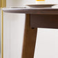 Contemporary Round Dining Table Wood Dinner Table with 3 Legs